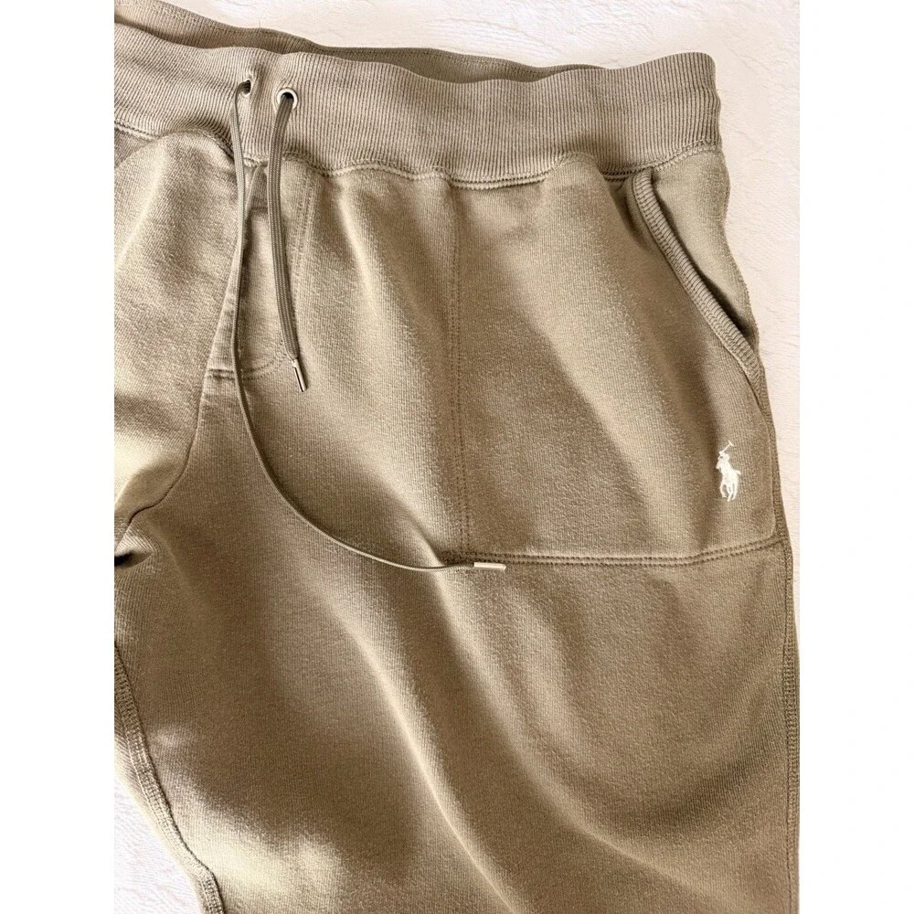 Polo Ralph Lauren Men’s XXL Olive Green Cropped Jogger Sweatpants Cotton blend